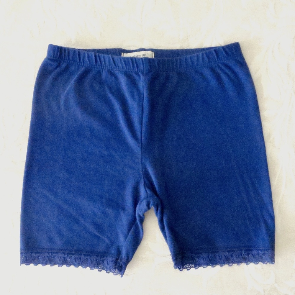 One Step Up Girls Blue Bicycle Pants/Shorts Size 6X